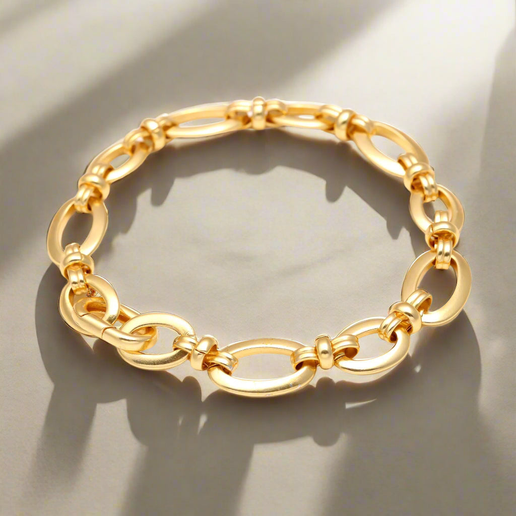 Gold Chain Bracelet, Dainty Bracelet, 925 Sterling Silver Chain Handmade Bracelet