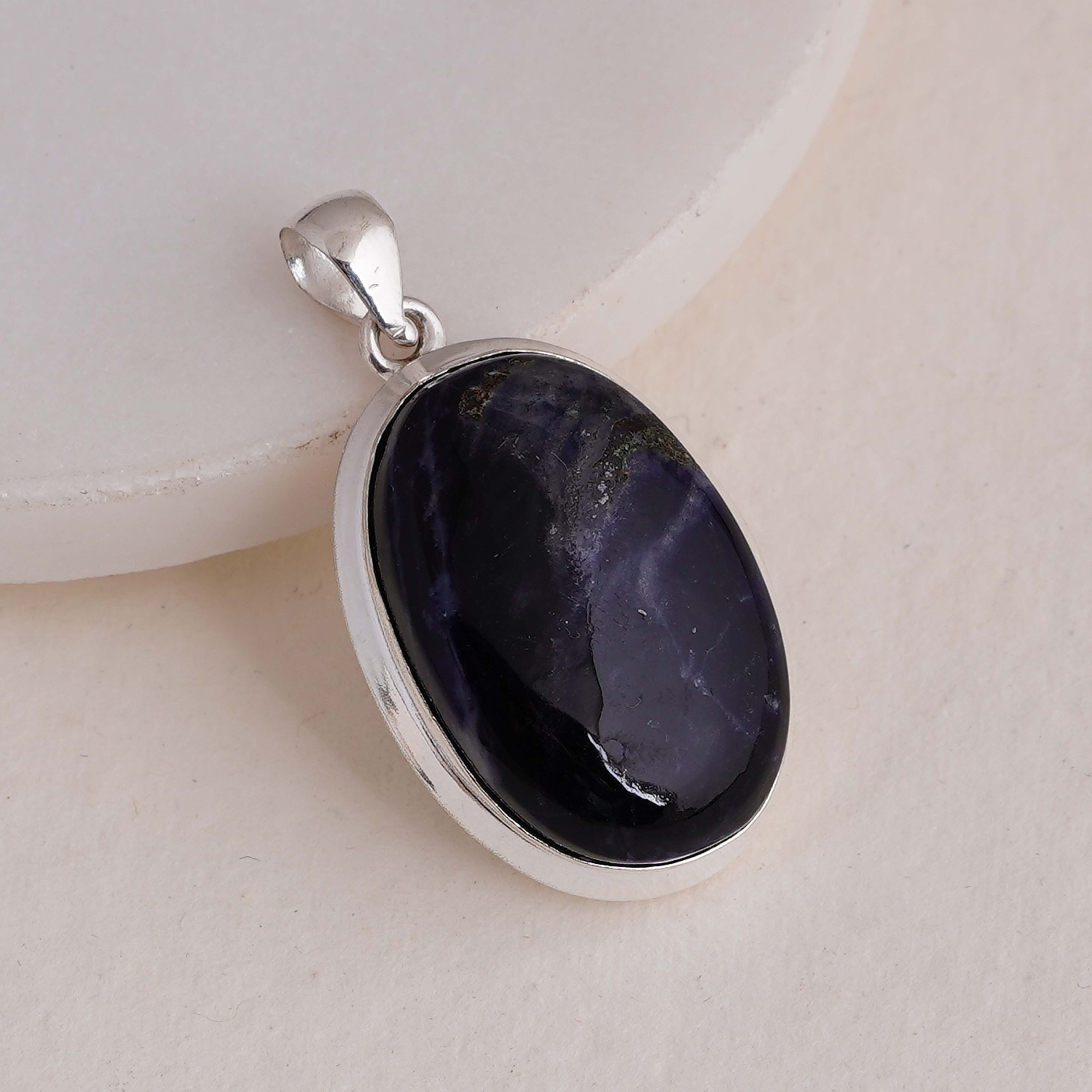 Stunning Charoite Pendant | Natural Purple Gemstone in Sterling Silver