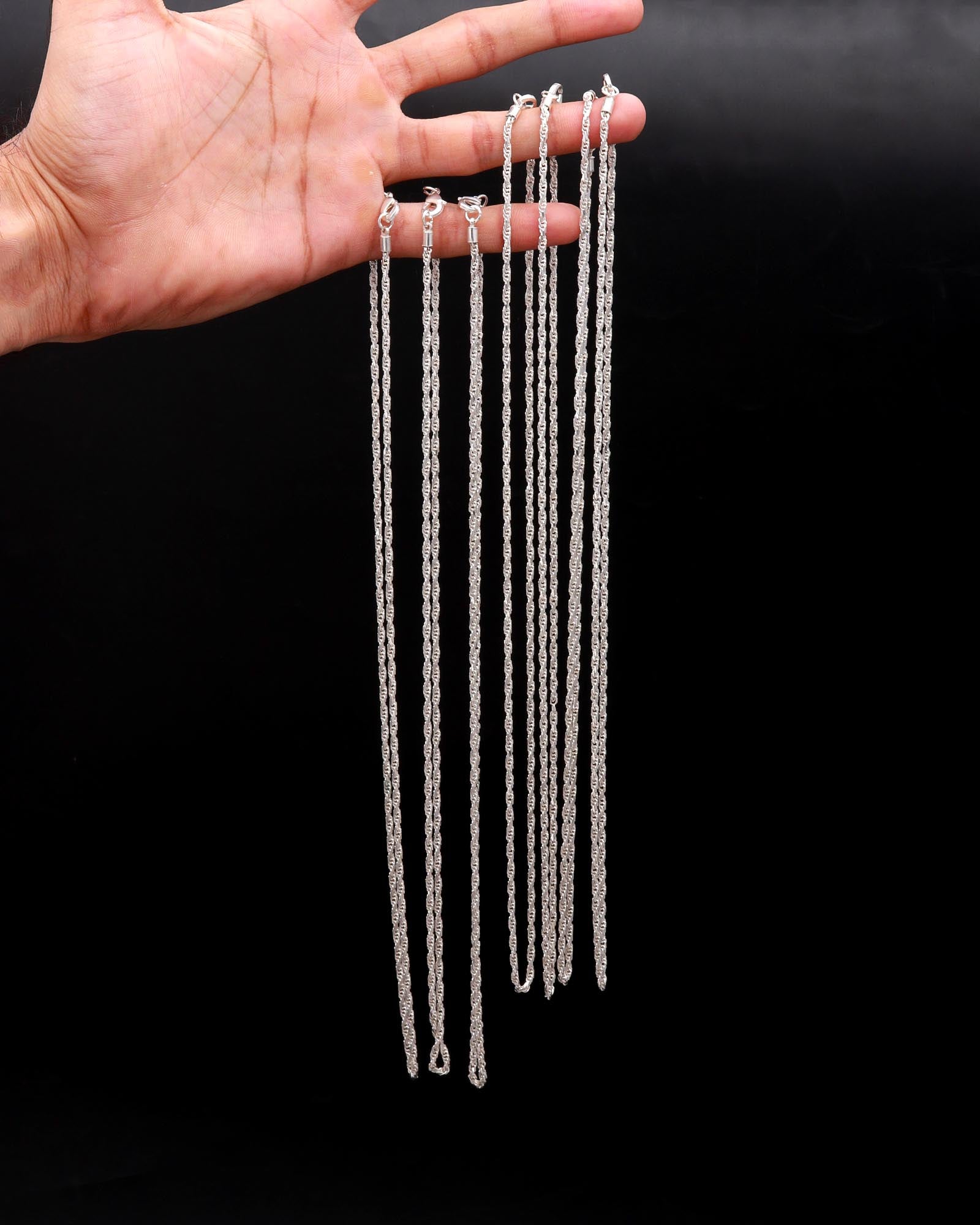 Classic Rope Chain Necklaces - Multiple Lengths & Thicknesses